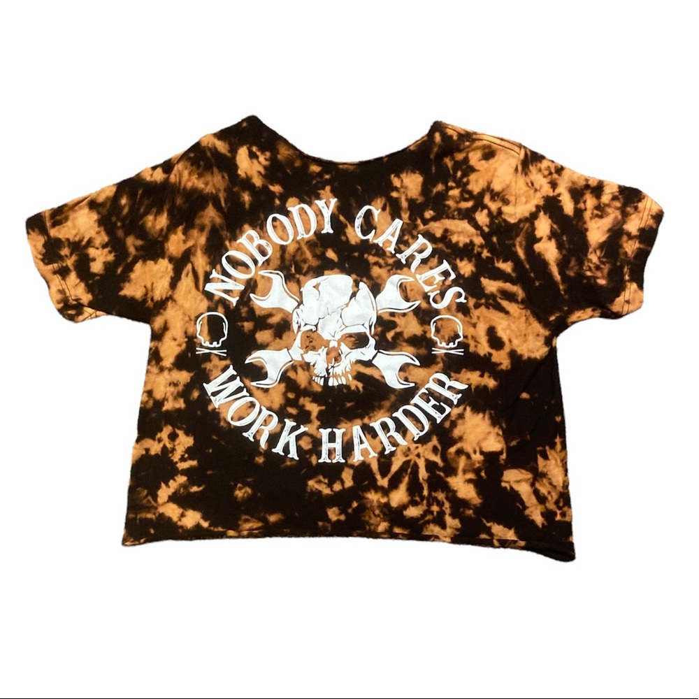 TDC Tie Dye Belly Crop Top Medium